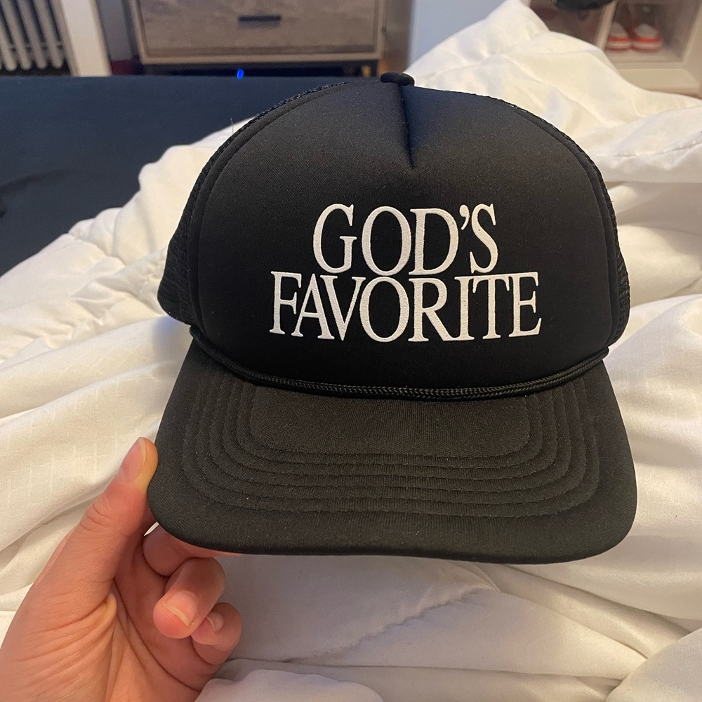 Praying “God’s favorite” black baseball cap